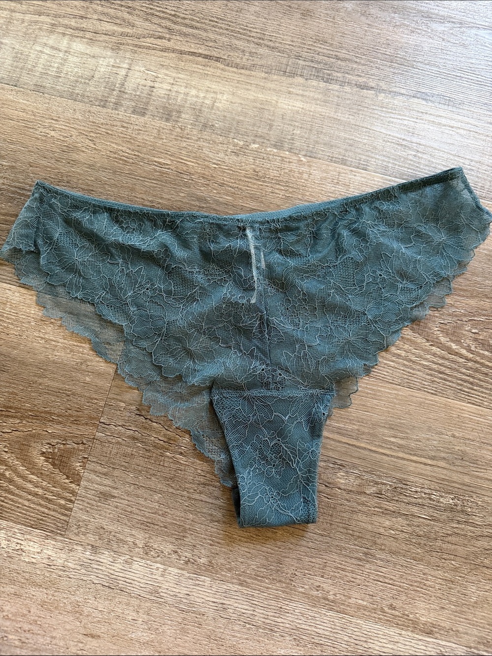 Soma | Lace Hipster Panty - Olive Green